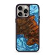 iPhone 15 Pro Max Wood+Resin Phone Case - Patty (Blue, 665448) Online Sale