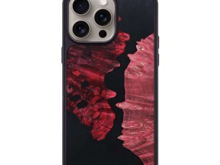 iPhone 15 Pro Max Wood+Resin Phone Case - Jordan (Pure Black, 665244) For Sale