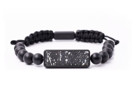 Onyx Bead ResinArt Bracelet - Brittney (Cosmos, 664438) For Sale