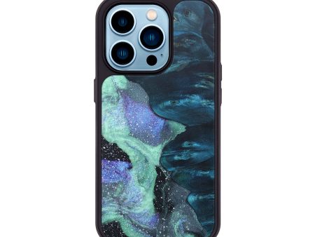 iPhone 14 Pro Wood+Resin Phone Case - Angela (Cosmos, 665607) Fashion