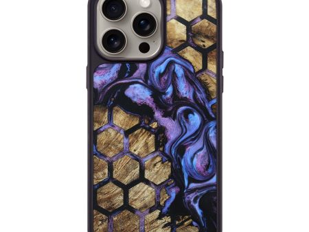 iPhone 15 Pro Max Wood+Resin Phone Case - Eva (Pattern, 662754) For Cheap