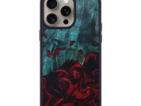 iPhone 15 Pro Max Wood+Resin Phone Case - Stanley (Red, 666268) Fashion