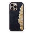 iPhone 15 Pro Max Wood+Resin Phone Case - Nataly (Pure Black, 661694) Supply