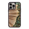 iPhone 15 Pro Max Wood+Resin Phone Case - Kevin (Green, 664063) For Sale