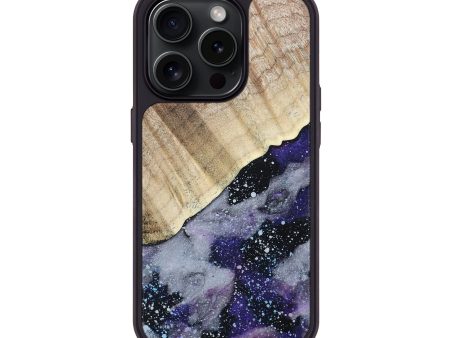 iPhone 15 Pro Wood+Resin Phone Case - Malcolm (Cosmos, 664675) Online now