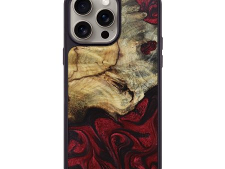 iPhone 15 Pro Max Wood+Resin Phone Case - Jamie (Red, 663679) Hot on Sale