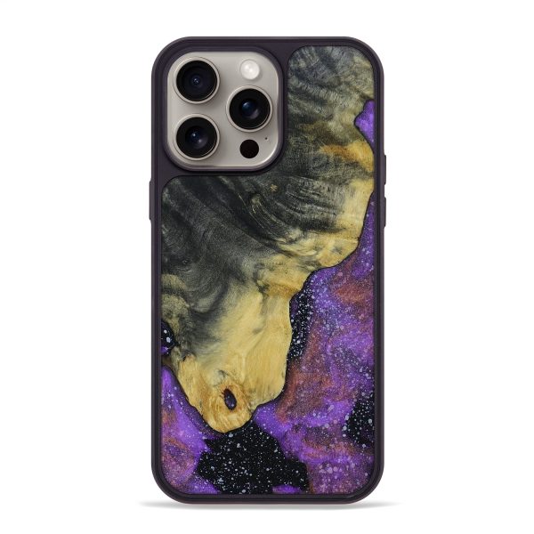 iPhone 15 Pro Max Wood+Resin Phone Case - Lacey (Cosmos, 663980) Cheap