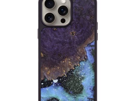 iPhone 15 Pro Max Wood+Resin Phone Case - Susie (Cosmos, 662124) For Sale