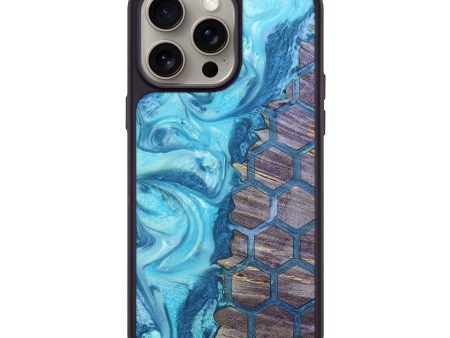 iPhone 15 Pro Max Wood+Resin Phone Case - Penny (Pattern, 662891) Online now