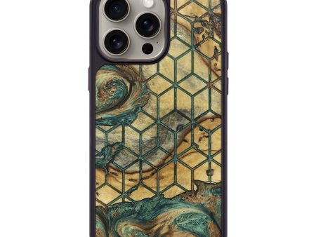 iPhone 15 Pro Max Wood+Resin Phone Case - Lacey (Pattern, 661421) Cheap