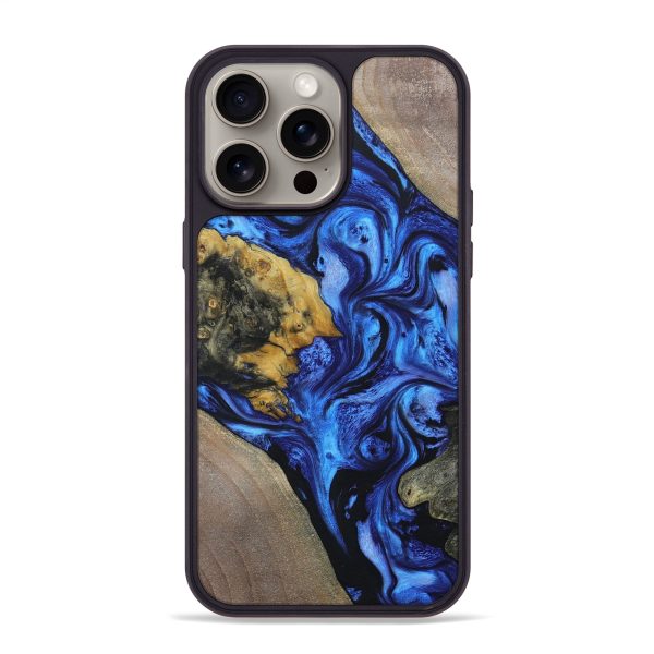 iPhone 15 Pro Max Wood+Resin Phone Case - Rick (Mosaic, 662878) Supply