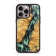 iPhone 15 Pro Max Wood+Resin Phone Case - Leroy (Green, 662942) Discount