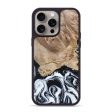 iPhone 15 Pro Max Wood+Resin Phone Case - Edwin (Black & White, 662918) Online