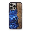 iPhone 15 Pro Max Wood+Resin Phone Case - Peyton (Blue, 662923) Supply