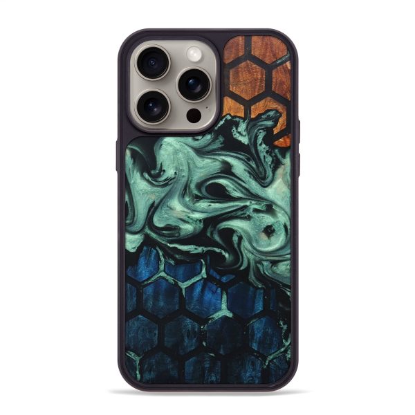 iPhone 15 Pro Max Wood+Resin Phone Case - Anthony (Pattern, 662898) Sale