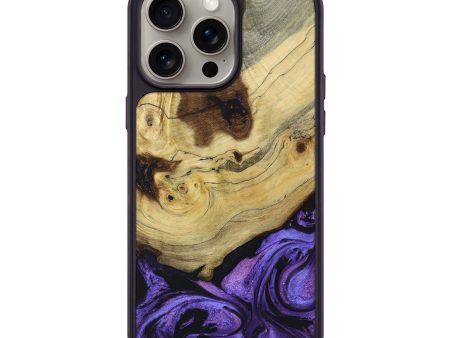 iPhone 15 Pro Max Wood+Resin Phone Case - Paul (Purple, 662874) Discount