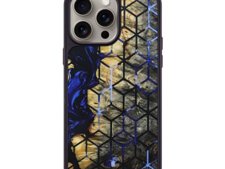 iPhone 15 Pro Max Wood+Resin Phone Case - Deloris (Pattern, 660956) For Cheap