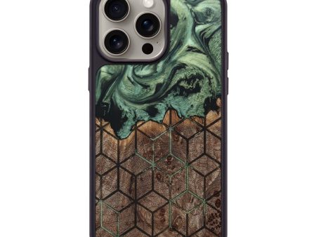 iPhone 15 Pro Max Wood+Resin Phone Case - Lottie (Pattern, 661399) Online now