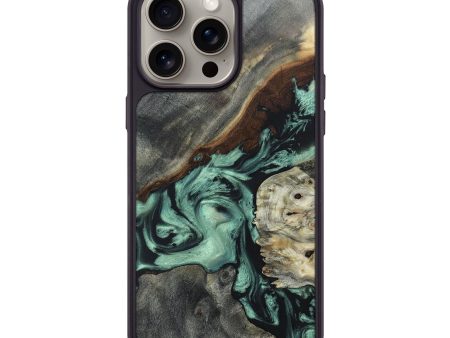 iPhone 15 Pro Max Wood+Resin Phone Case - Melinda (Mosaic, 662877) Online Sale