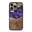 iPhone 15 Pro Max Wood+Resin Phone Case - Rita (Purple, 663011) Hot on Sale