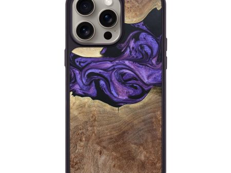 iPhone 15 Pro Max Wood+Resin Phone Case - Rita (Purple, 663011) Hot on Sale