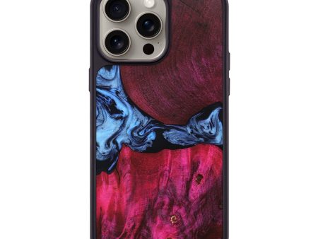 iPhone 15 Pro Max Wood+Resin Phone Case - Darla (Blue, 661442) Online Sale