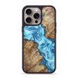 iPhone 15 Pro Max Wood+Resin Phone Case - Ryker (Blue, 662957) Online now