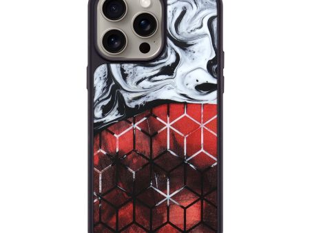 iPhone 15 Pro Max Wood+Resin Phone Case - Amaya (Pattern, 661422) Fashion