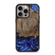 iPhone 15 Pro Max Wood+Resin Phone Case - Oscar (Blue, 661434) Online now