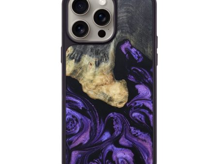 iPhone 15 Pro Max Wood+Resin Phone Case - Corey (Purple, 663015) Discount