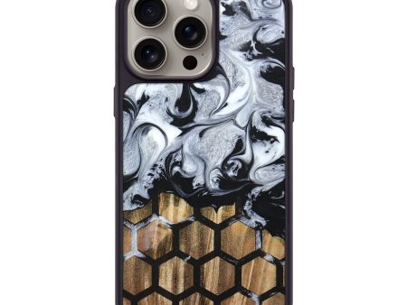 iPhone 15 Pro Max Wood+Resin Phone Case - Bart (Pattern, 661410) For Sale