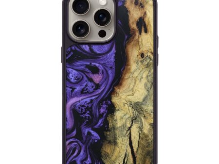 iPhone 15 Pro Max Wood+Resin Phone Case - Bret (Purple, 662872) Online