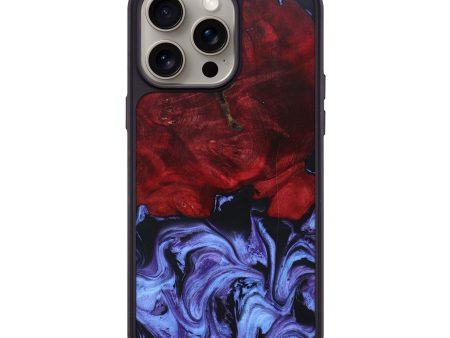 iPhone 15 Pro Max Wood+Resin Phone Case - Ellie (Purple, 661336) Cheap