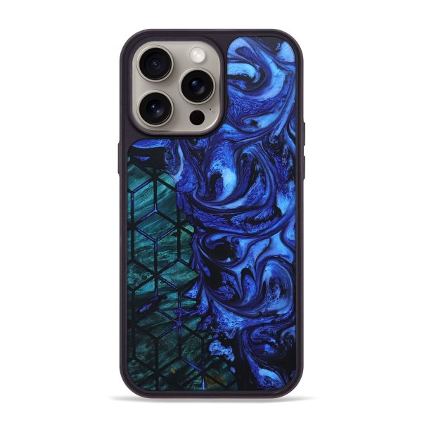 iPhone 15 Pro Max Wood+Resin Phone Case - Shelly (Pattern, 661408) Sale