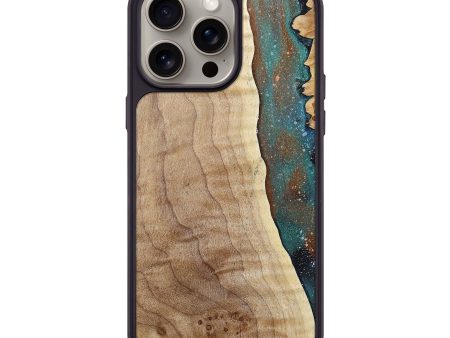 iPhone 15 Pro Max Wood+Resin Phone Case - Justice (Cosmos, 661236) Online now