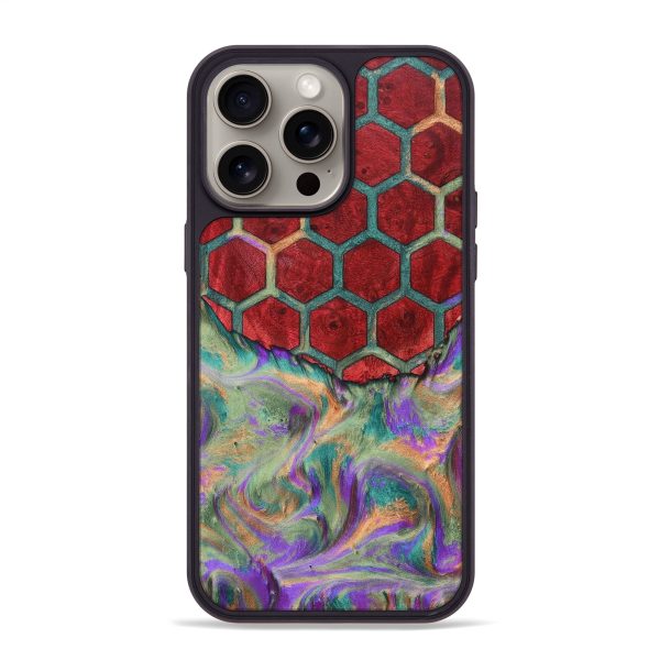 iPhone 15 Pro Max Wood+Resin Phone Case - Isaiah (Pattern, 661301) Online Sale