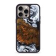 iPhone 15 Pro Max Wood+Resin Phone Case - Paxton (Black & White, 662913) Fashion