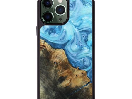 iPhone 13 Pro Max Wood+Resin Phone Case - Daphne (Blue, 662921) Online